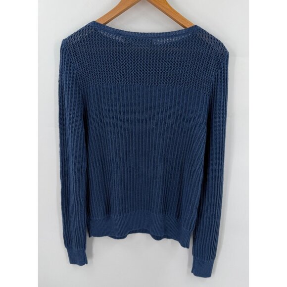 Lauren Ralph Lauren Black Label Womens 100% Linen Pullover Sweater Coastal Large - Picture 4 of 5